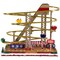 Northlight LED Lighted Animated and Musical Roller Coaster Christmas Village Display - 16.75"